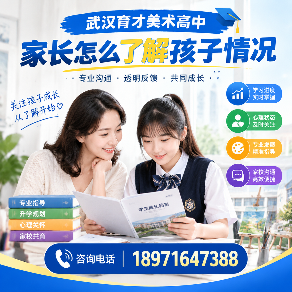 武汉育才美术高中家长必知：孩子情况了解渠道详解