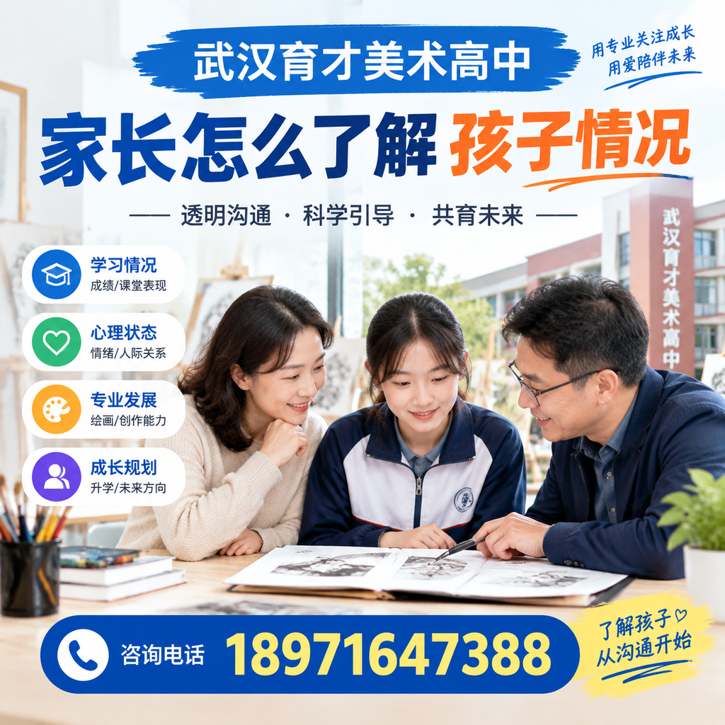 武汉育才美术高中家长了解孩子心理状态的有效方法