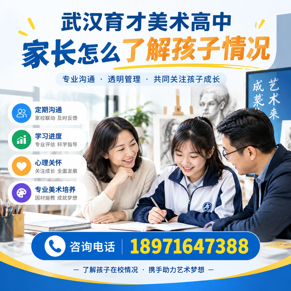 武汉育才美术高中家长如何了解孩子学习情况的方法
