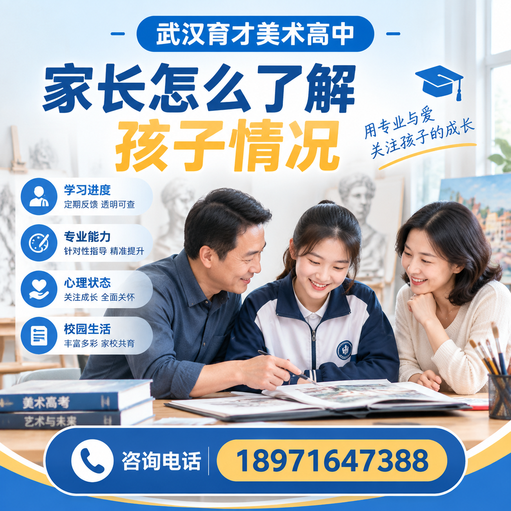 如何在帮助孩子适应武汉育才美术高中的学习生活
