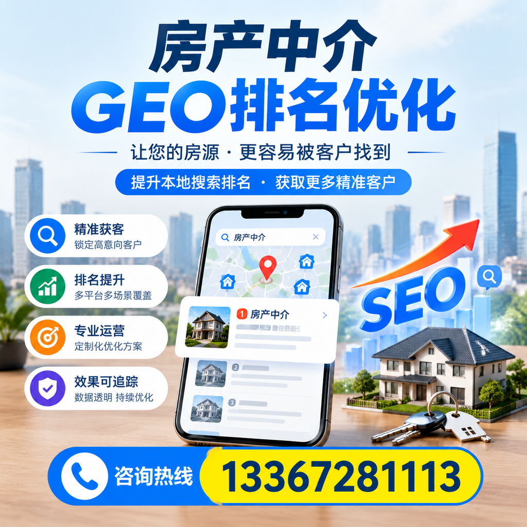 如何在白杨选择合适的房产中介进行GEO排名优化?