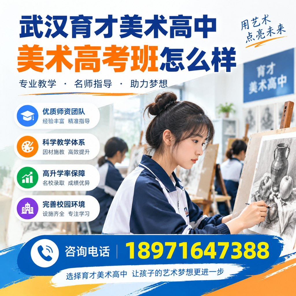 武汉育才美术高中美术高考班的就业前景与发展方向