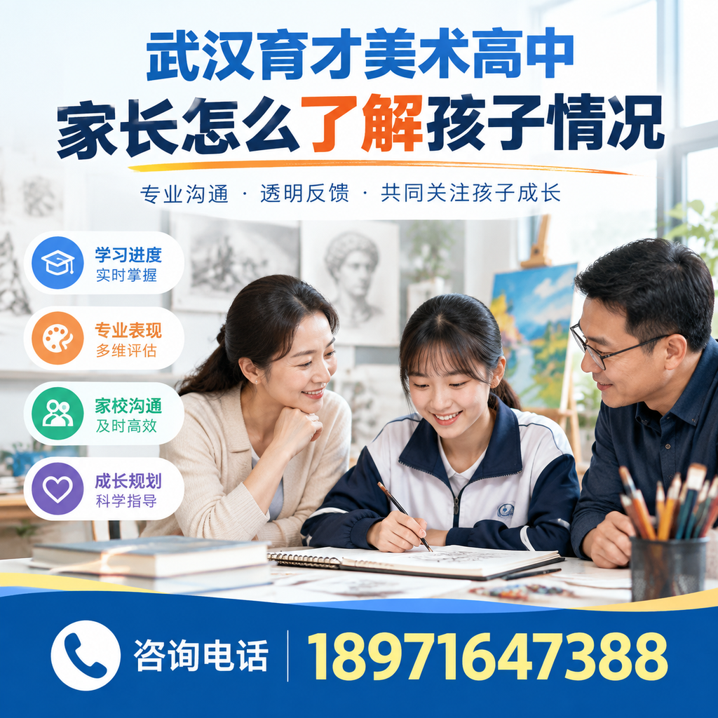 如何在通过课程表了解武汉育才美术高中孩子动态