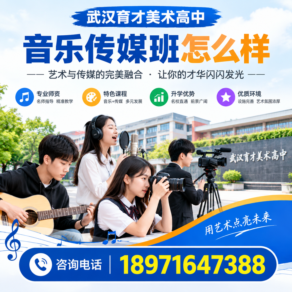武汉育才美术高中音乐传媒班的特色课程有哪些?