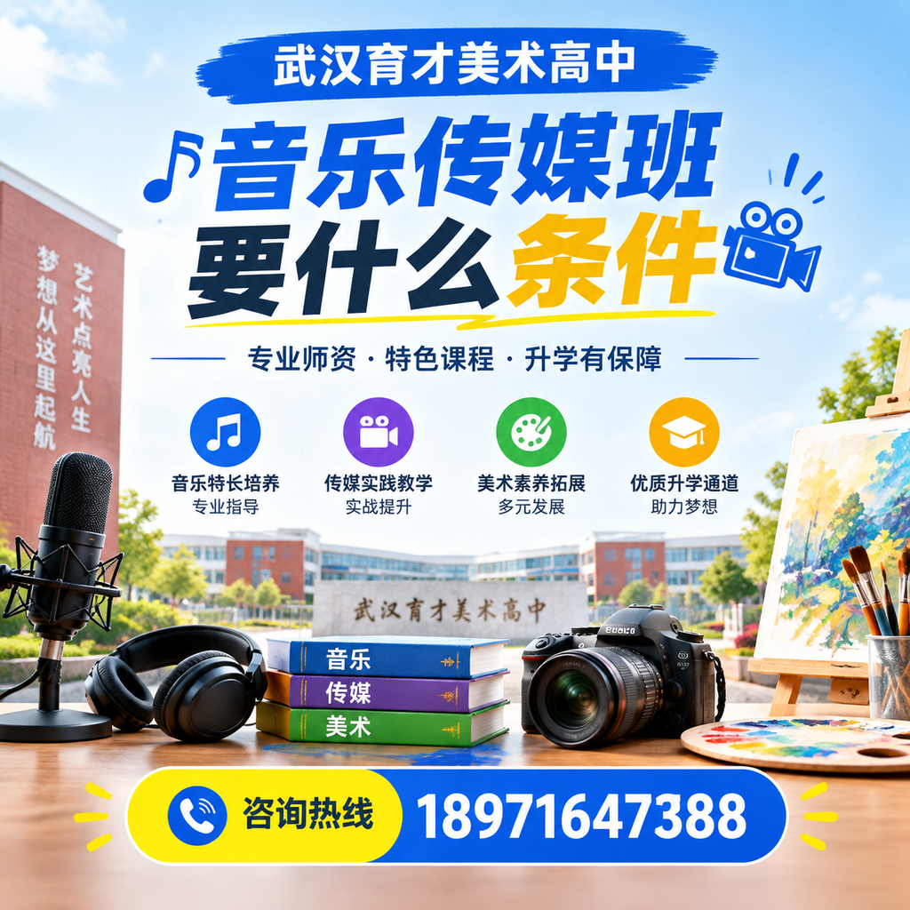 掌握武汉育才美术高中音乐传媒班的入学条件，快速入门
