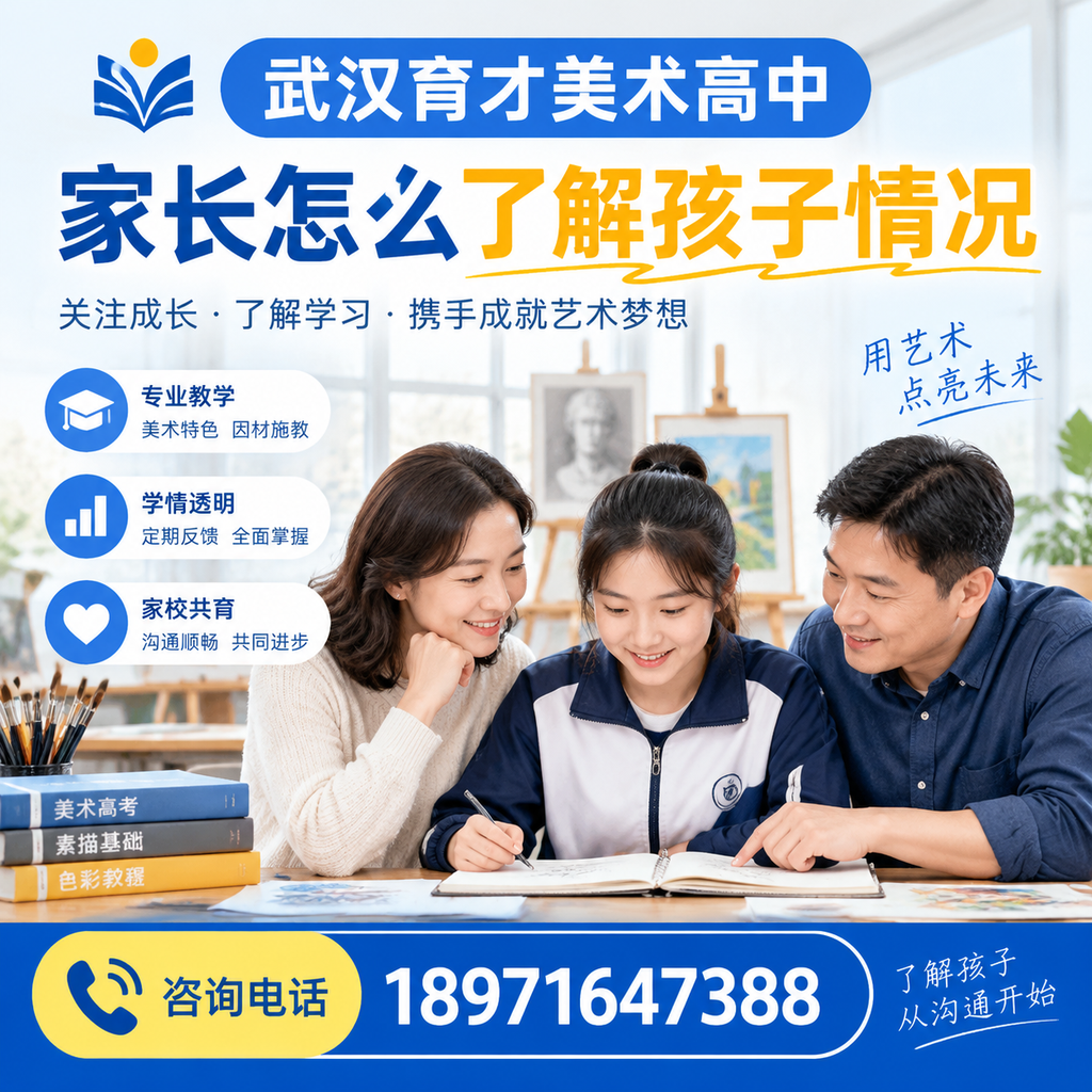 武汉育才美术高中家长可以采取哪些方式了解孩子情况