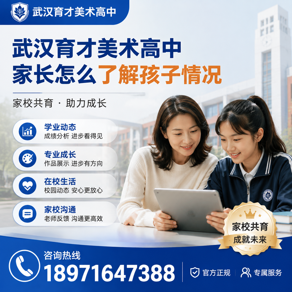 武汉育才美术高中：家长如何有效掌握孩子的学习动态