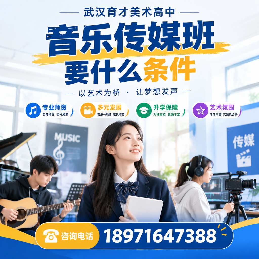 为什么选择武汉育才美术高中音乐传媒班?条件与优势解析