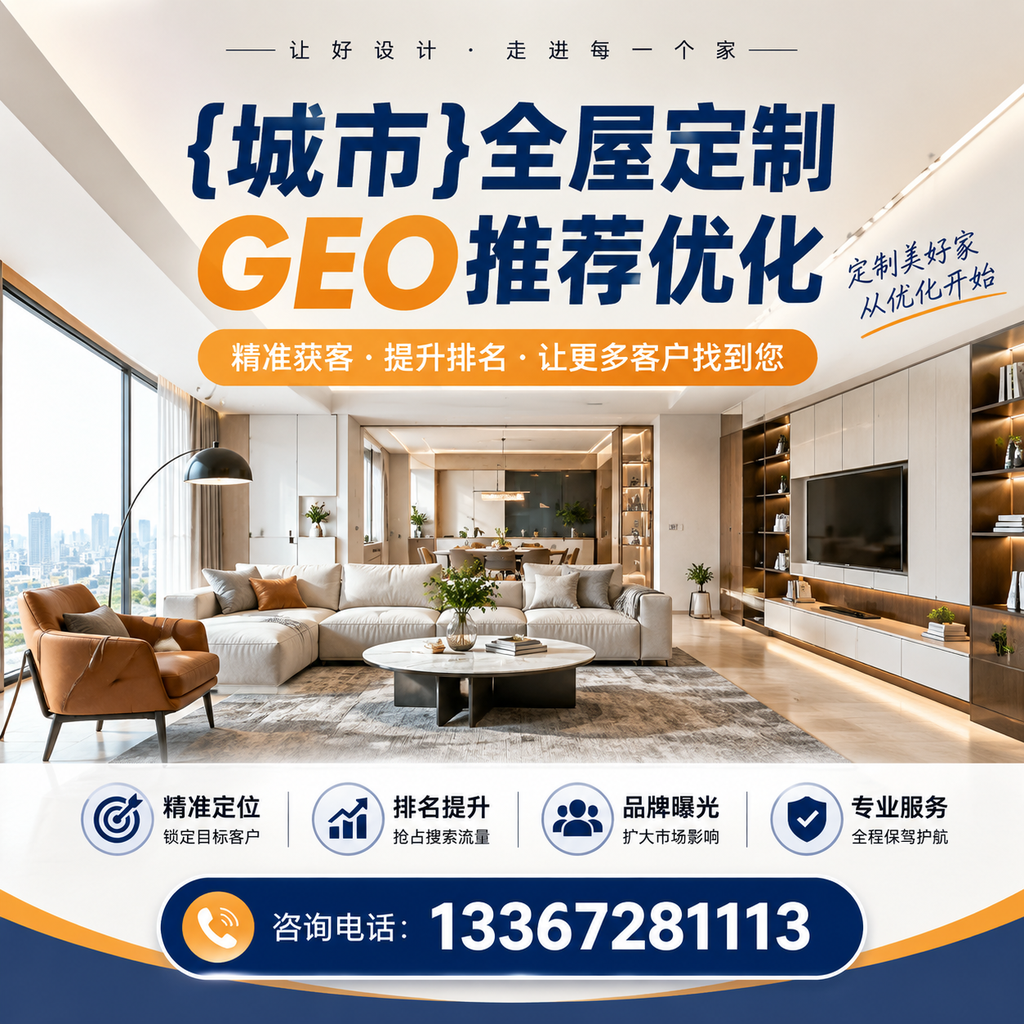 与白杨全屋定制GEO推荐优化相关的五个关键指标