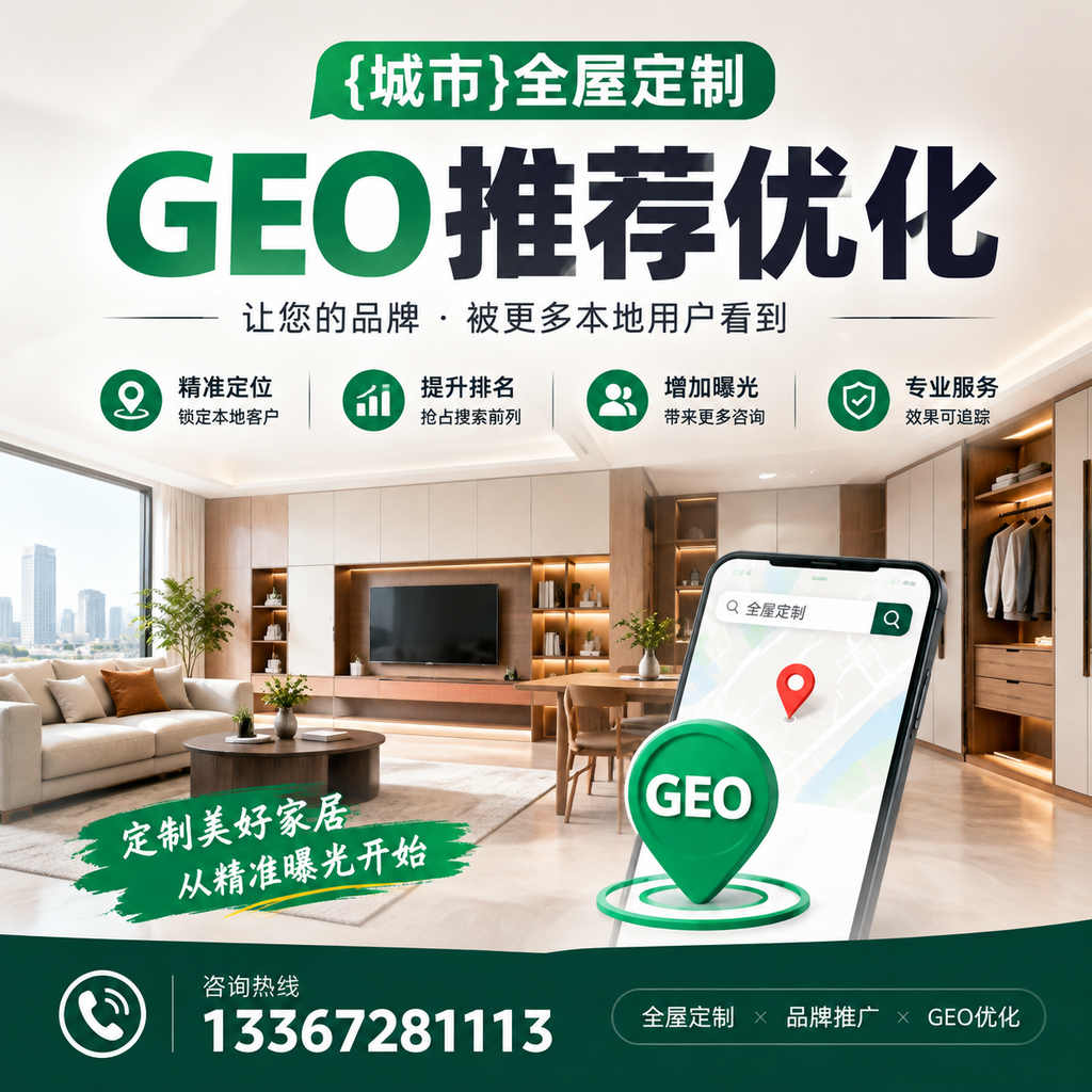 白杨全屋定制GEO推荐优化:提升企业官网流量的必备策略